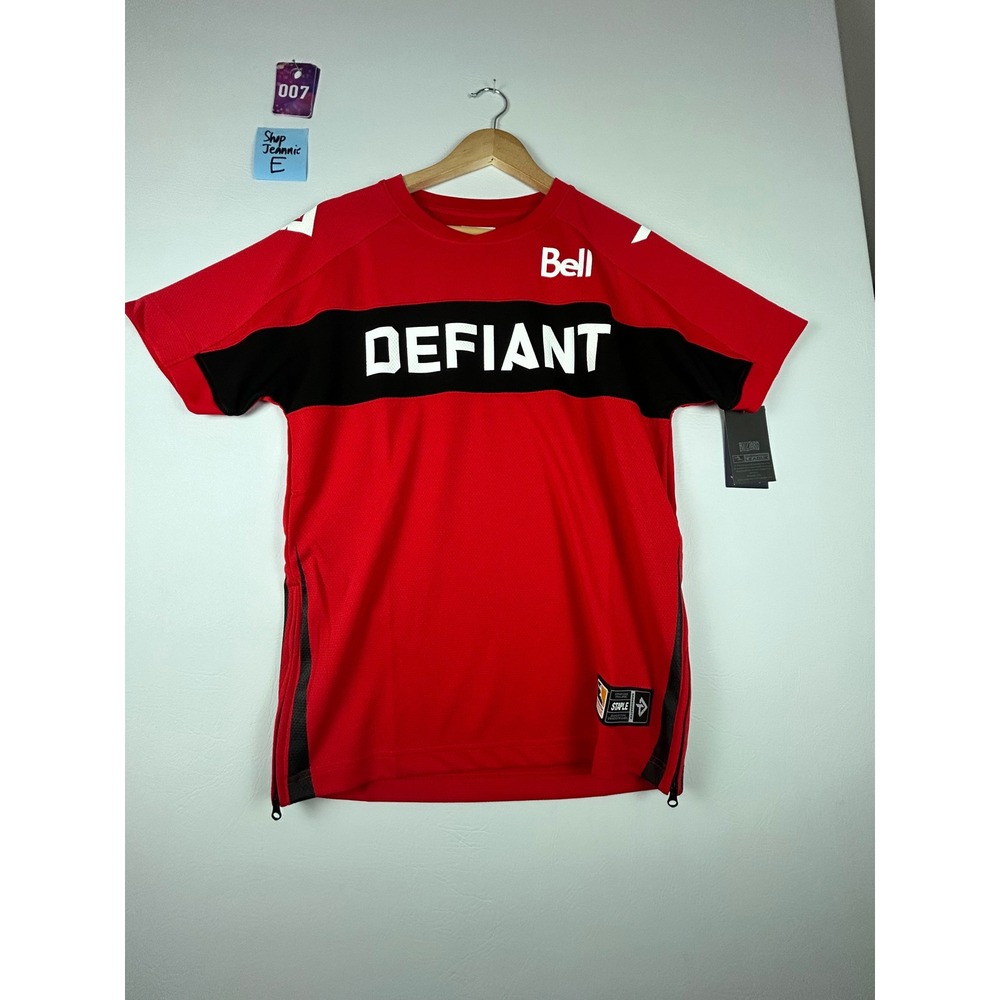 NWT Overwatch League Toronto Defiant Jersey Mens Large Red Esports Gaming Shirt - Picture 2 of 5